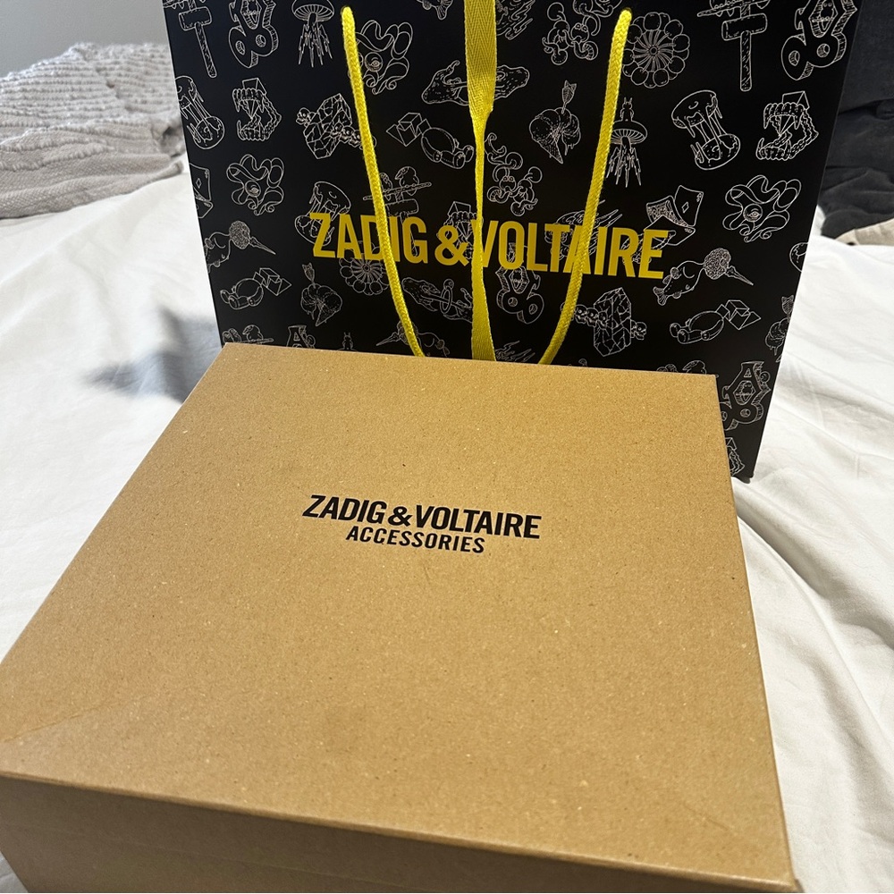 NEW in BOX ZADIG & VOLTAIRE Black N’Dricks Glossy Ankle Boots reg $558 Sz 38 - Picture 7 of 15